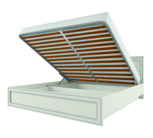 Двуспальная кровать Тиффани 140 крем вудлайн с подъемным механизмом