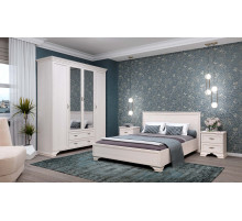 Спальня Сиена 2 (Бодега Белый) Спальня Сиена 2 (Бодега Белый)