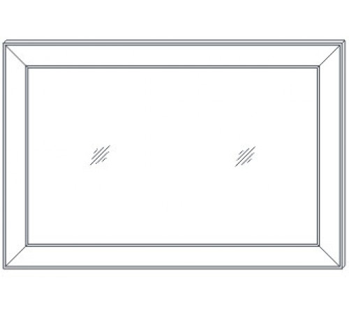 Зеркало навесное в спальню Сиена (Бодега белый)