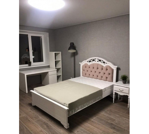 Односпальная кровать Венеция MUR-101-01 с каретной стяжкой