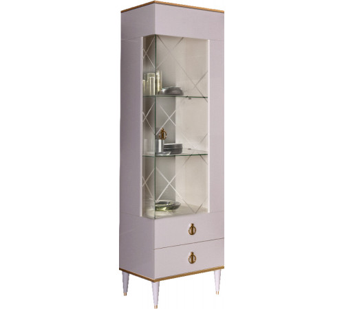 Шкаф витрина Rimini РМВ1-1С правая(слоновая кость)