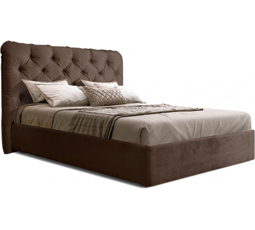 Двуспальная кровать с подъемным механизмом BOGEMIA (шоколад) Двуспальная кровать с подъемным механизмом BOGEMIA (шоколад)